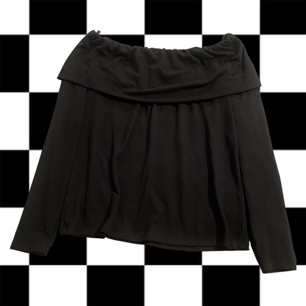 Elegant Black Off-Shoulder Top